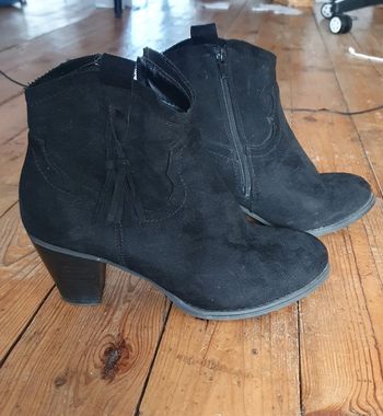 Bottines noires Gémo 38