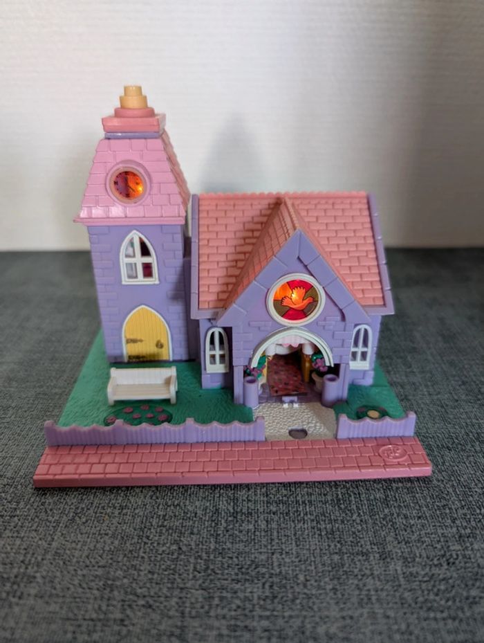 Bluebird Polly Pocket vintage Wedding Chapel 1993 - photo numéro 6
