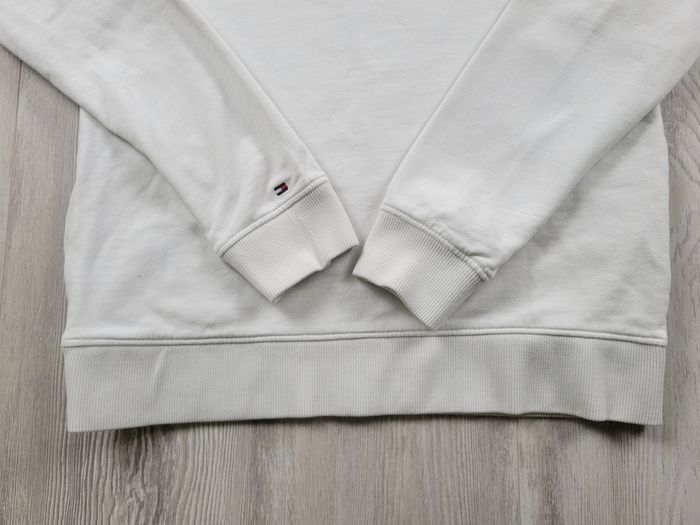 Sweat à capuche Tommy Hilfiger blanc – Taille M – Logo 1985 - photo numéro 7