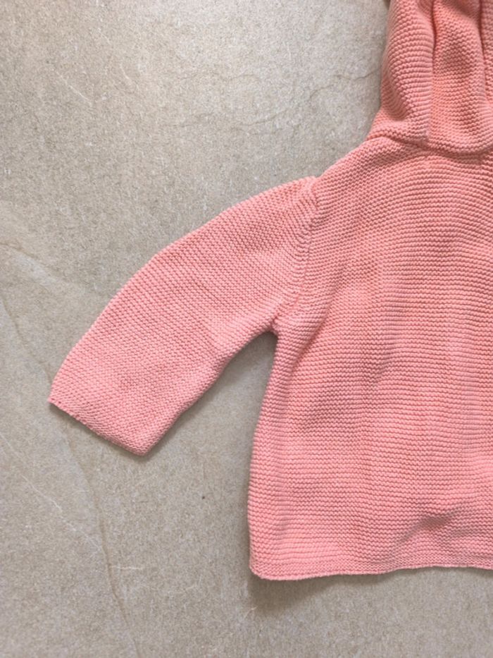 Veste capuche rose Verbaudet 6 mois coton - photo numéro 6