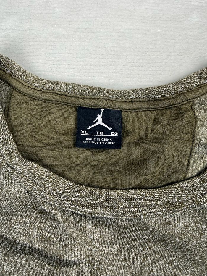 Sweat Nike Jordan homme taille XL kaki Jumpman coton mélangé poche zippée #00125 - photo numéro 10