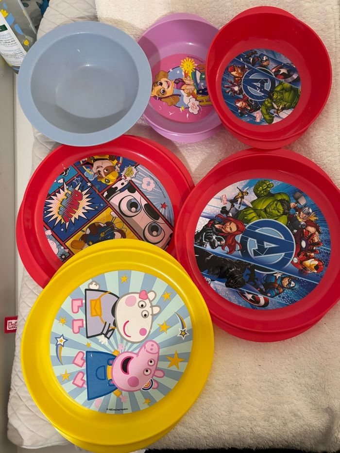 Lot assiette et bol