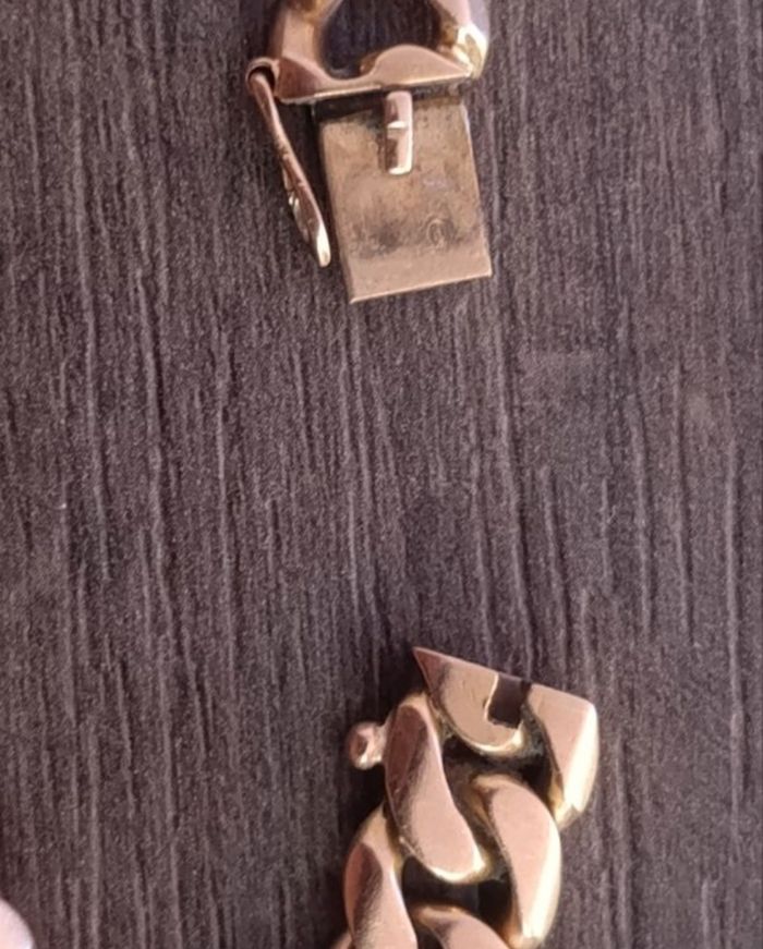 Bracelet gourmette or jaune 18k - photo numéro 4