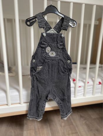 Salopette jean sergent major 12 mois