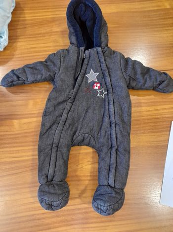 combinaison grise molletonnée