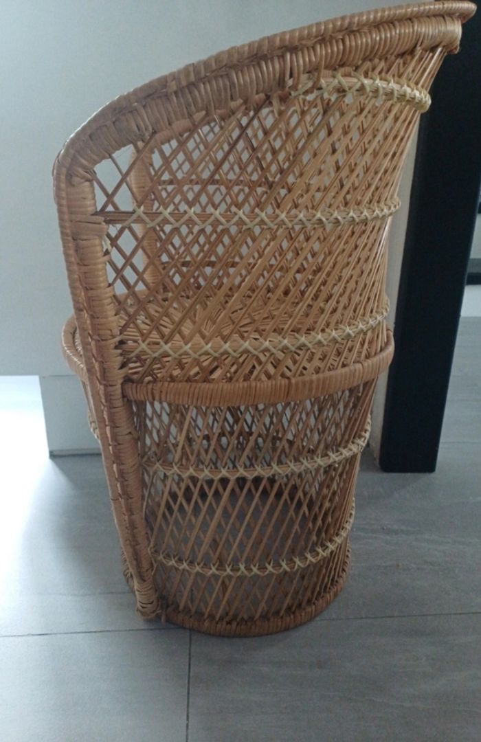 Chaise en rotin pour enfant - photo numéro 6