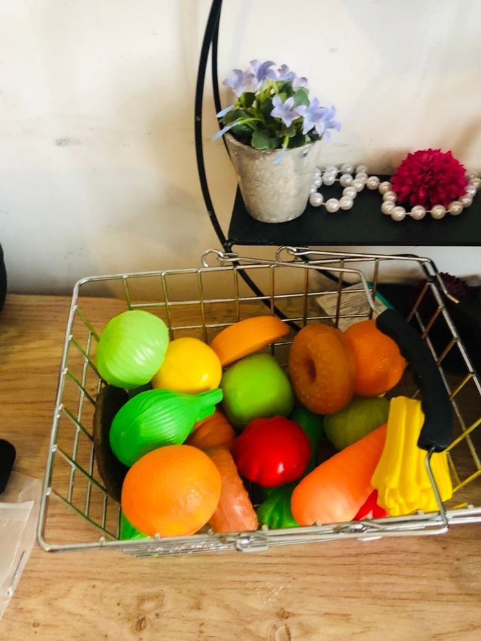 Vrai, panier, plus fruits en plastique - photo numéro 4