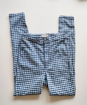 Pantalon à carreaux Pull & Bear 36