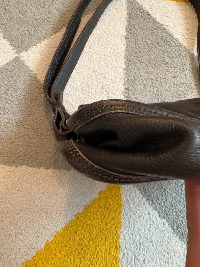 Sac à bandoulière en cuir noir Paul Marius - photo numéro 8
