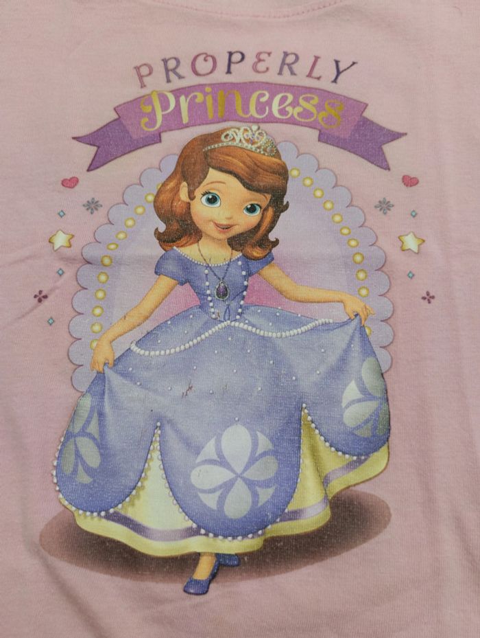 Tee-shirt manches courtes 5 ans fille Disney Sofia - photo numéro 2
