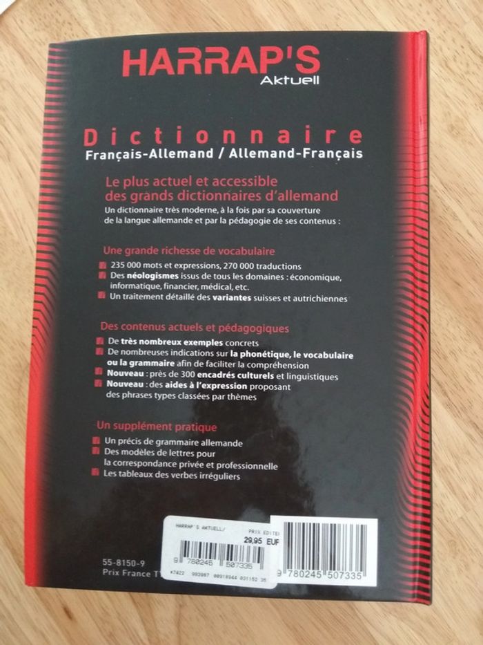 Gros dictionnaire français-allemand - photo numéro 2