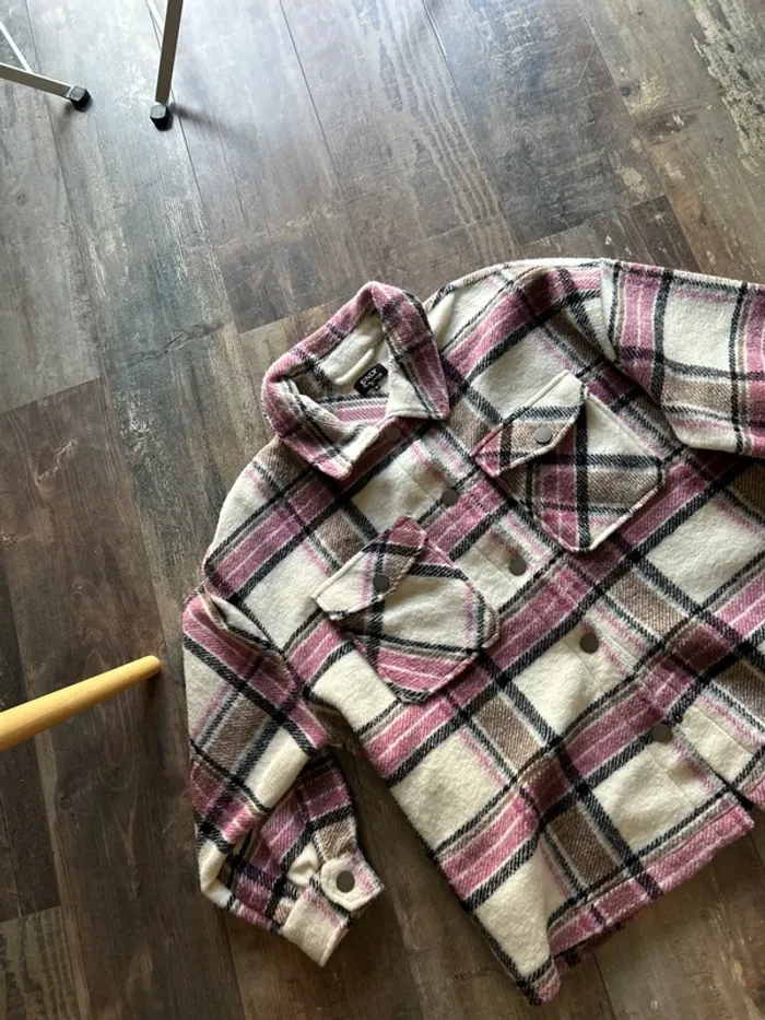 Veste chemise chaude carreaux - photo numéro 5