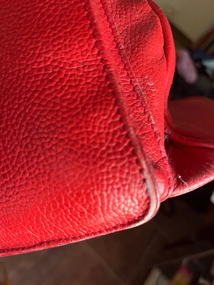 Sac Arthur et Aston en cuir rouge - photo numéro 14