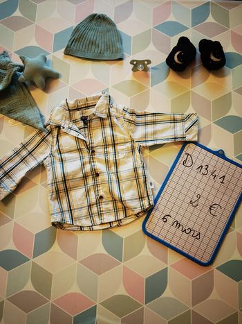 D1341 - chemise garçon 6 mois