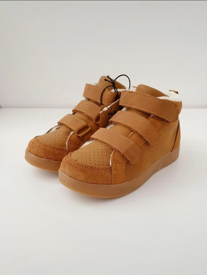 Baskets fourrées marron - Tape à l'œil