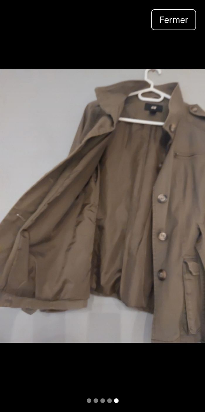 Trench kaki zara - photo numéro 3
