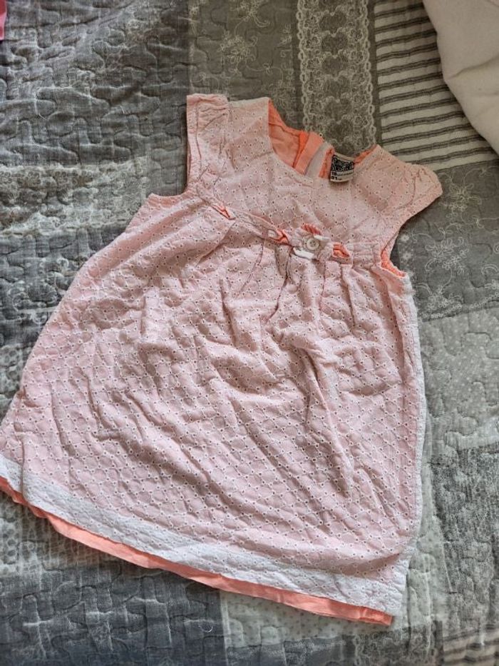 Robe d'été couleur corail 18 mois