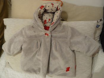 Manteau à capuche Sucre d'Orge taille 3 mois