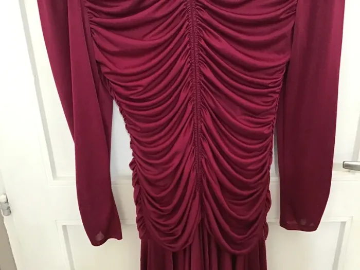 robe coktail drapée - photo numéro 3