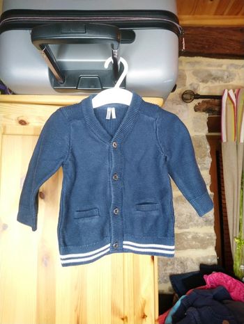 Gilet bleu marine Orchestra taille 6 mois