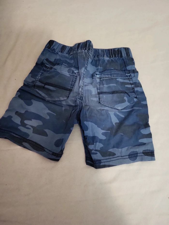 Short bleu motif camouflage nky - photo numéro 3