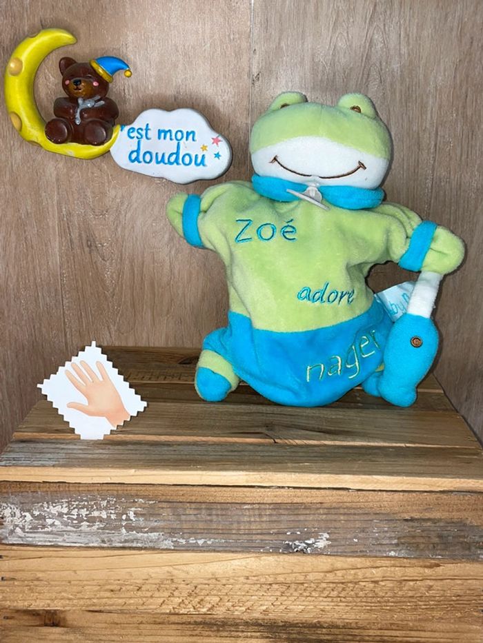 NAT228 doudou grenouille 🐸 Zoé babynat