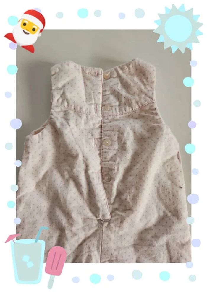 salopette combinaison cyrillus  1 Mois rose pale - photo numéro 5