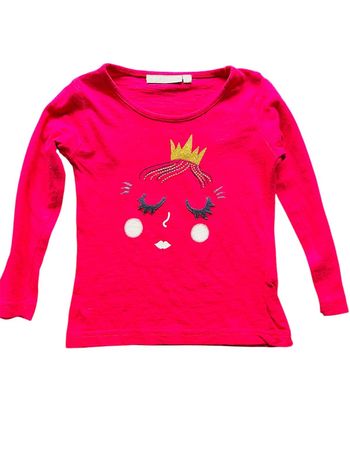 Teeshirt manches longues roses 3 ans