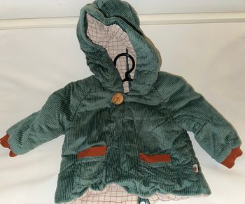 Manteau vert garçon Moulin Roty 