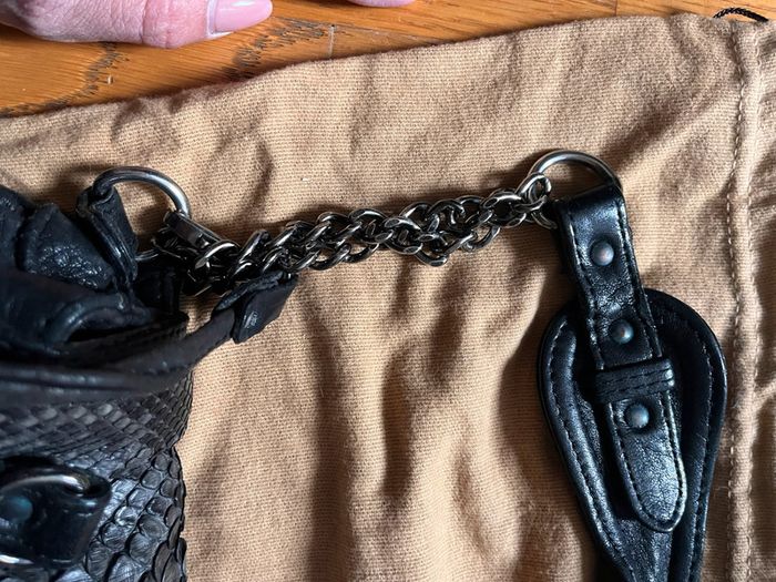 Sac Abaco cuir et python - photo numéro 7