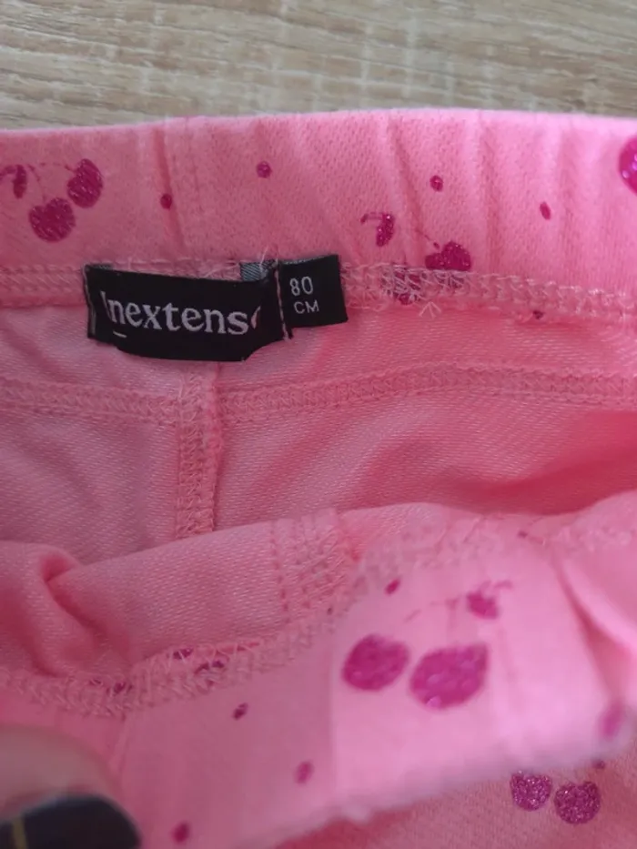 Jegging rose cerise 12 mois - photo numéro 2