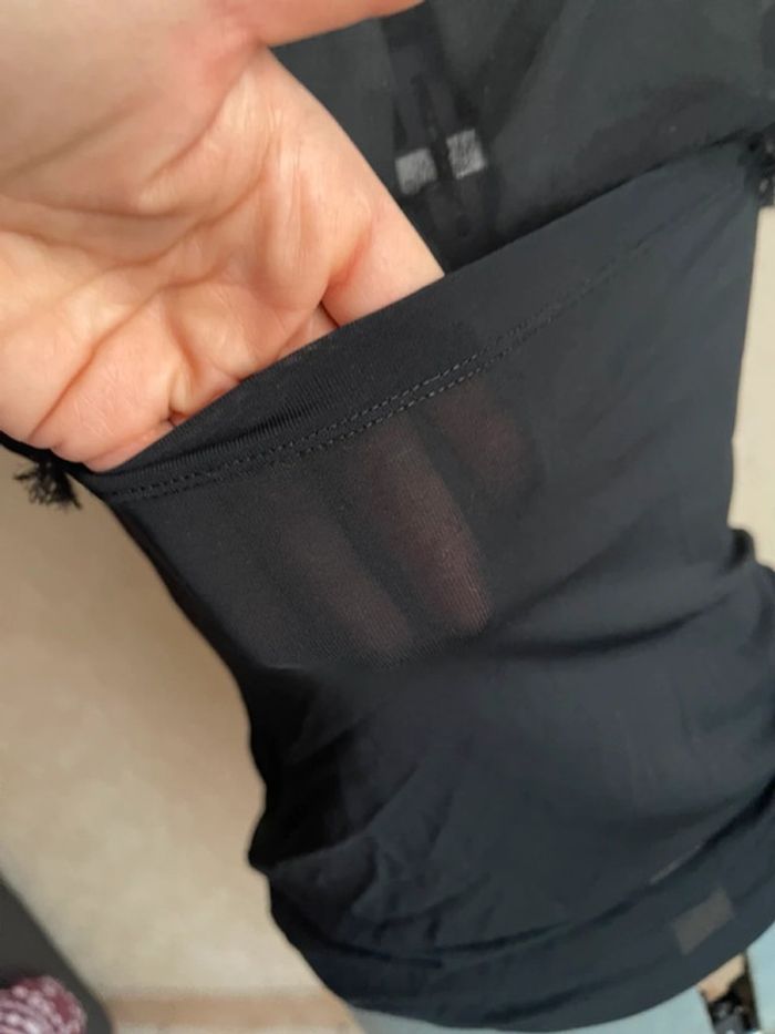 Top bi-matière fluide blouse t shirt 36 - photo numéro 9