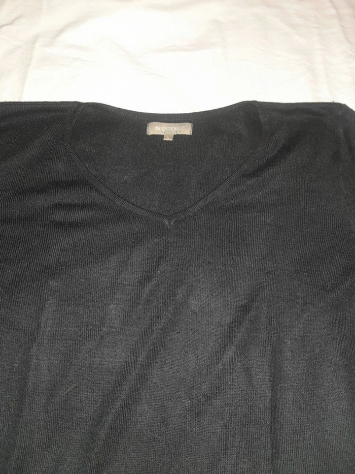 Pull fin noir femme L - photo numéro 2