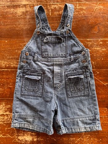 Salopette short en jean 