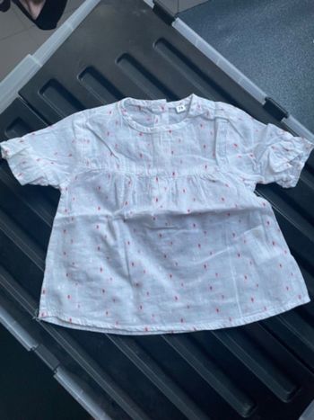 Maillot blanc à ligne couleur