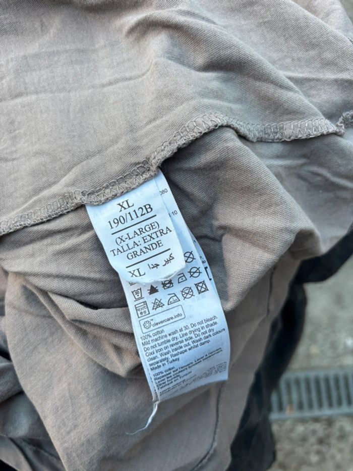 Tee-shirt AllSaints Homme XL – Bicolore taupe  & Noir, Logo Brodé - photo numéro 2