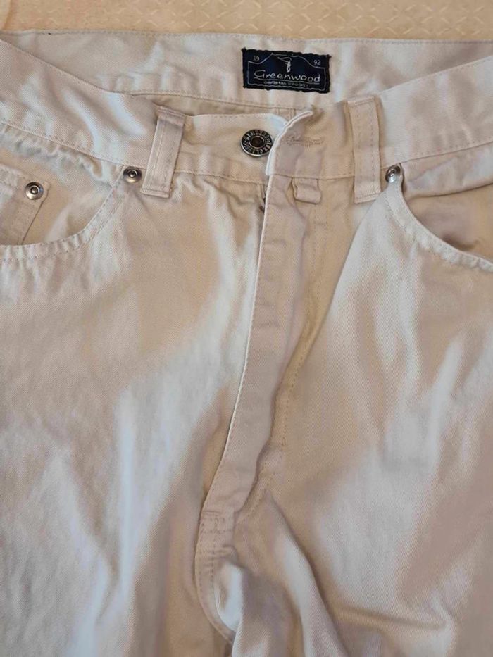 jeans beige hommes taille Greenwood coupe droite taille 142 - photo numéro 2