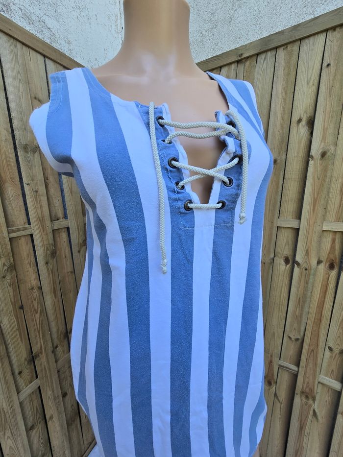 Robe marnière 🍒vintage 80🍒taille jusqu'au 40 voir mesures - photo numéro 2
