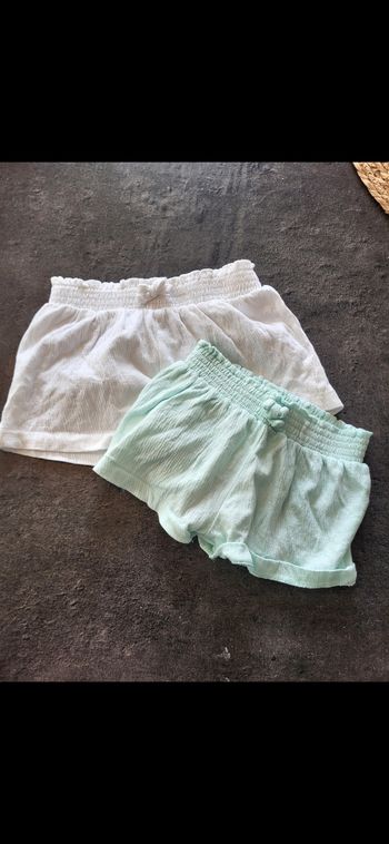 2 shorts 18 mois 