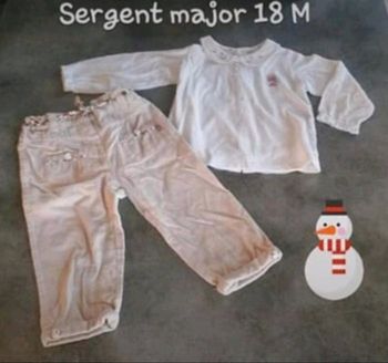 Ensemble hiver 18 mois sergent-major