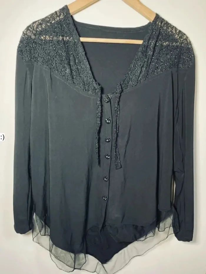 Chemiser léger noir femme taille 46