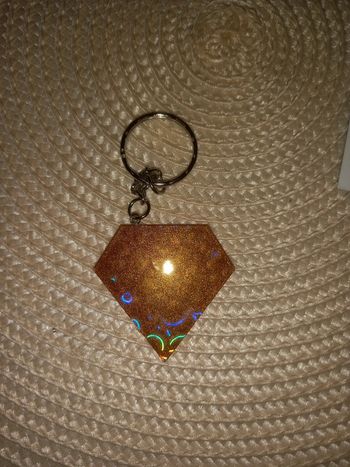 Porte clé diamant holographique