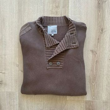 Jules Authentic Design Pullover Winterwear Marron Homme Exclusif Warmwear Mountain (Taille XL)