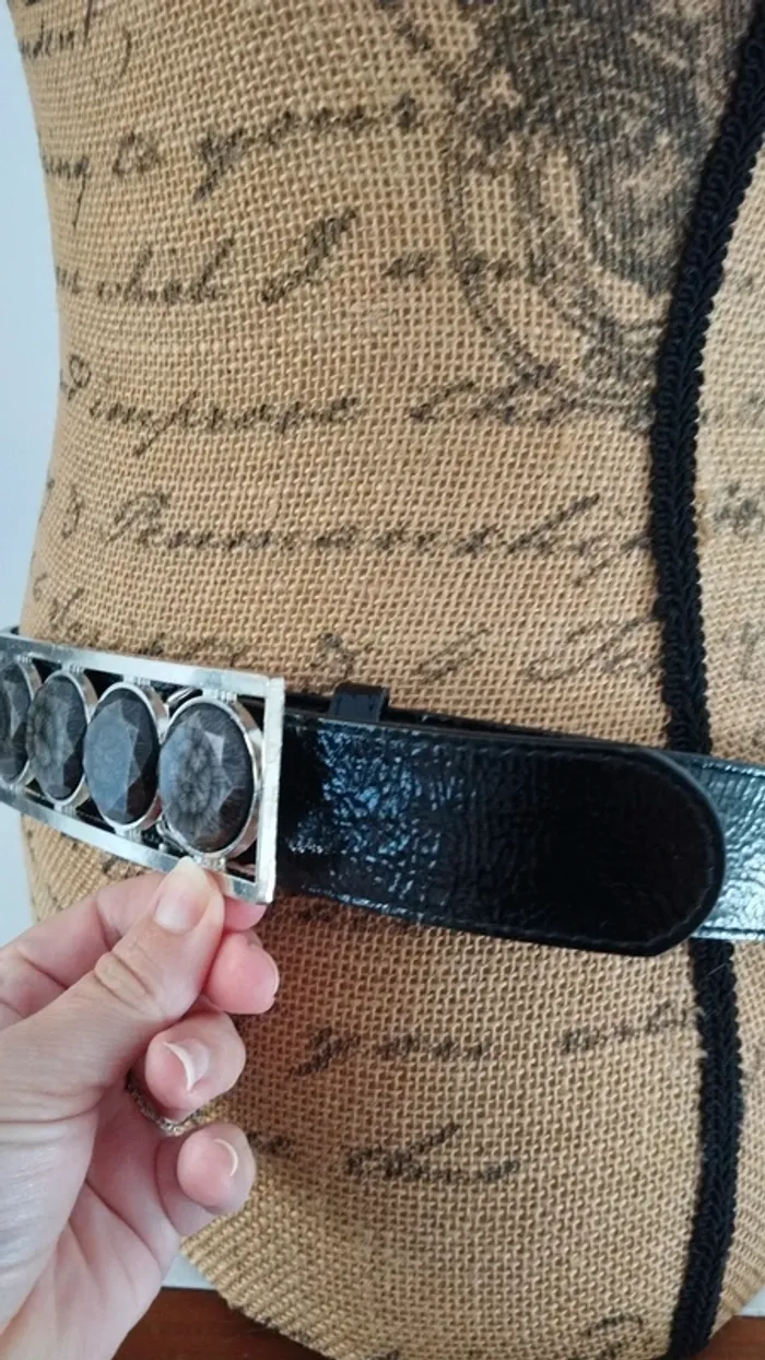 Ceinture noire quatre ronds 90 cm - photo numéro 6