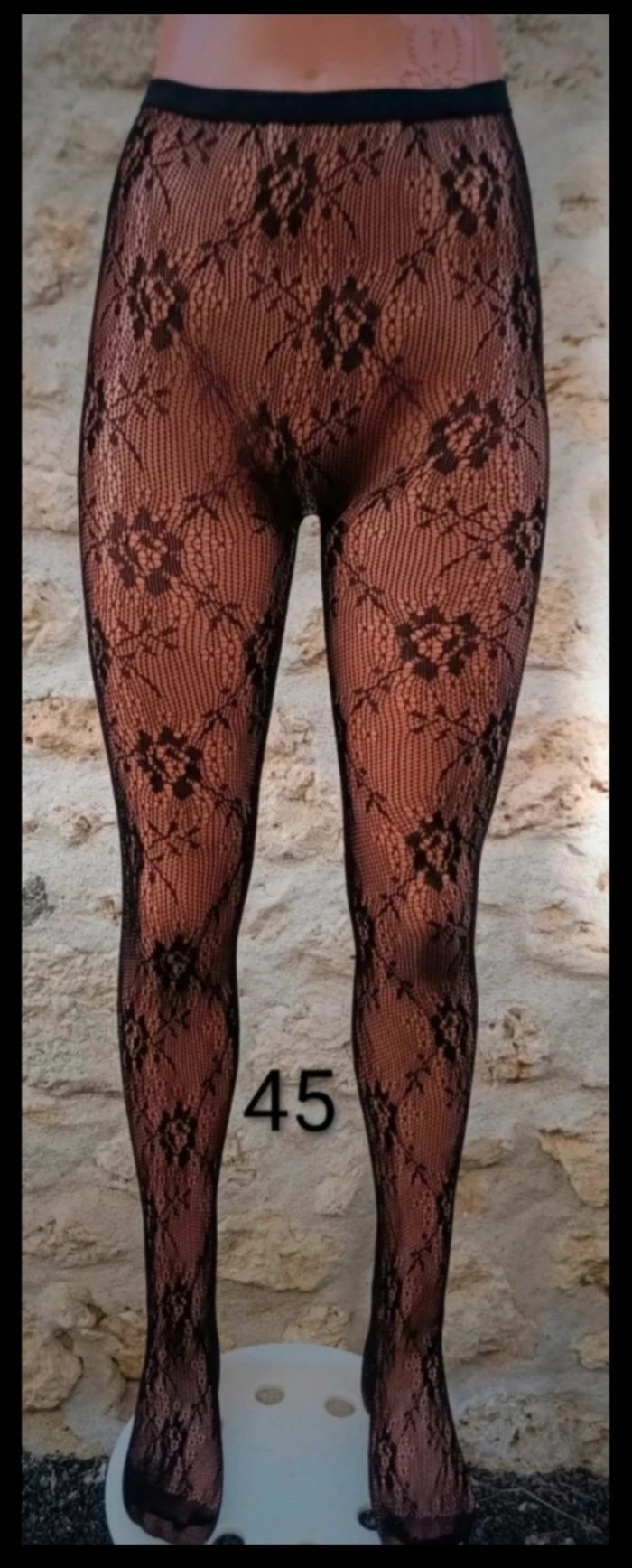 Collant résille motif fantaisie - photo numéro 2
