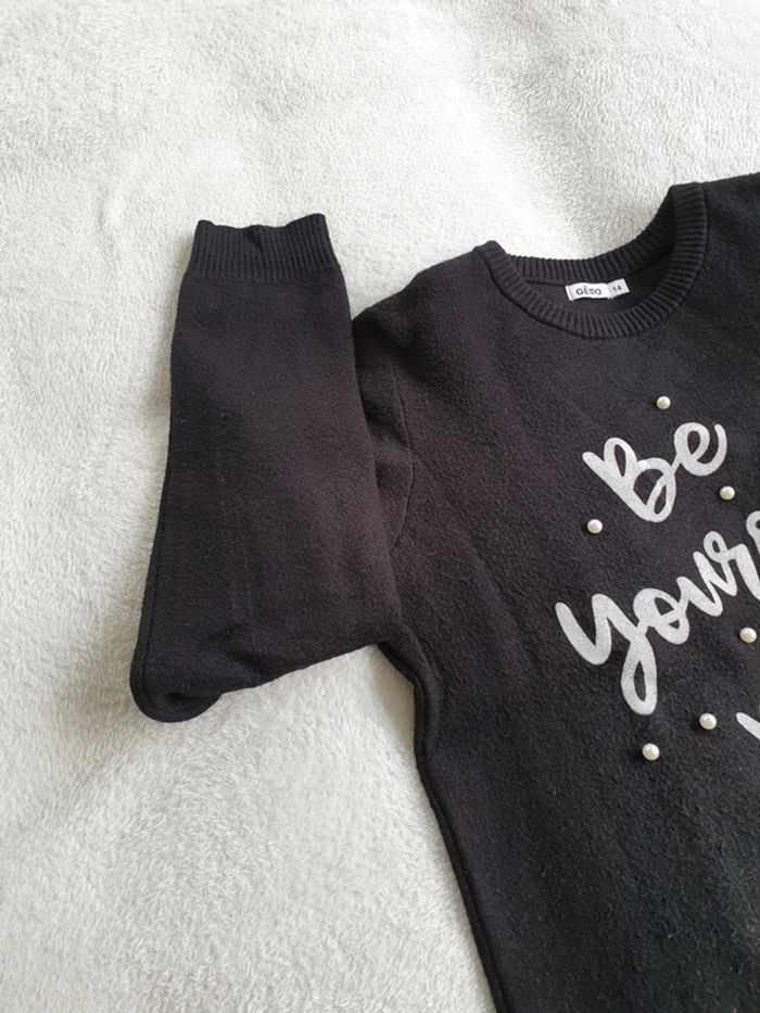 Pull noir 12-14 ans fille - photo numéro 4