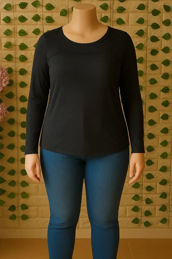 🌸T-shirt ML noir Promod Taille 40🌸