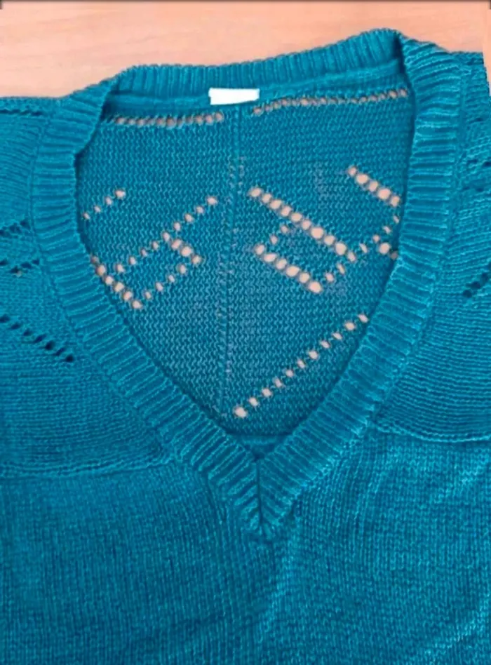 Petit  pull tunique  manches courtes 42 bon  état - photo numéro 4