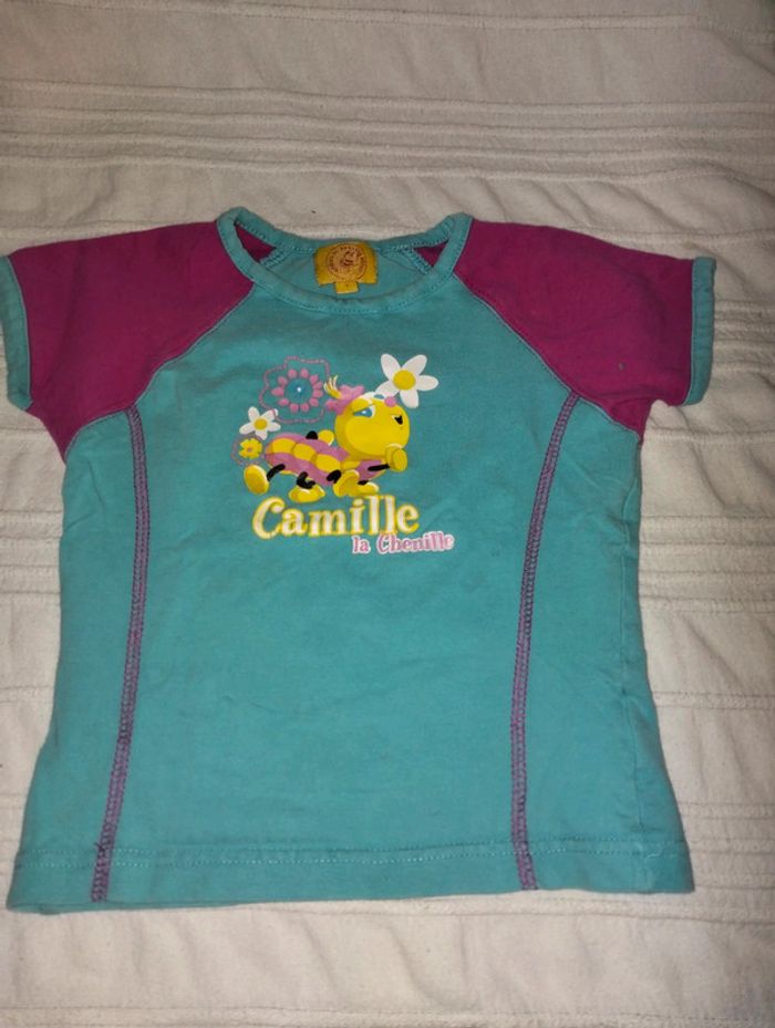 T-shirt Camille la chenille 3 ans