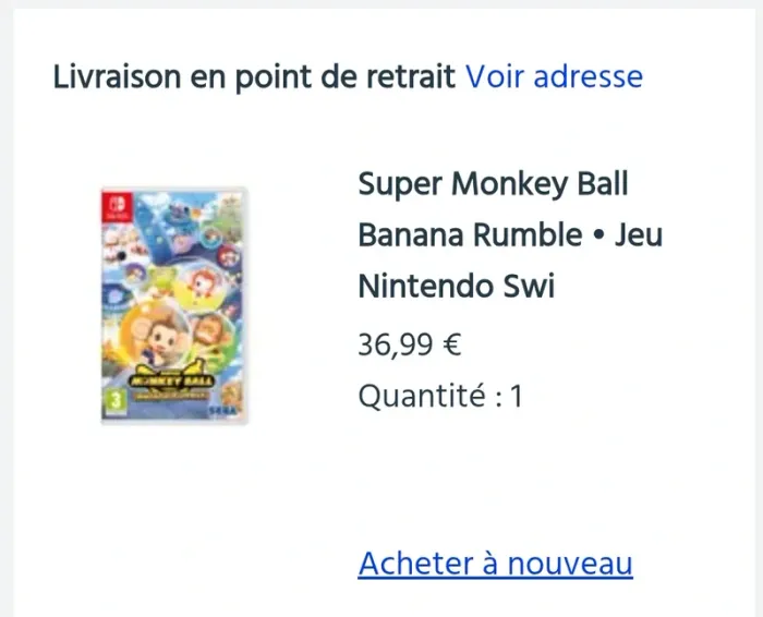 Jeu Switch super monkey Ball - photo numéro 2